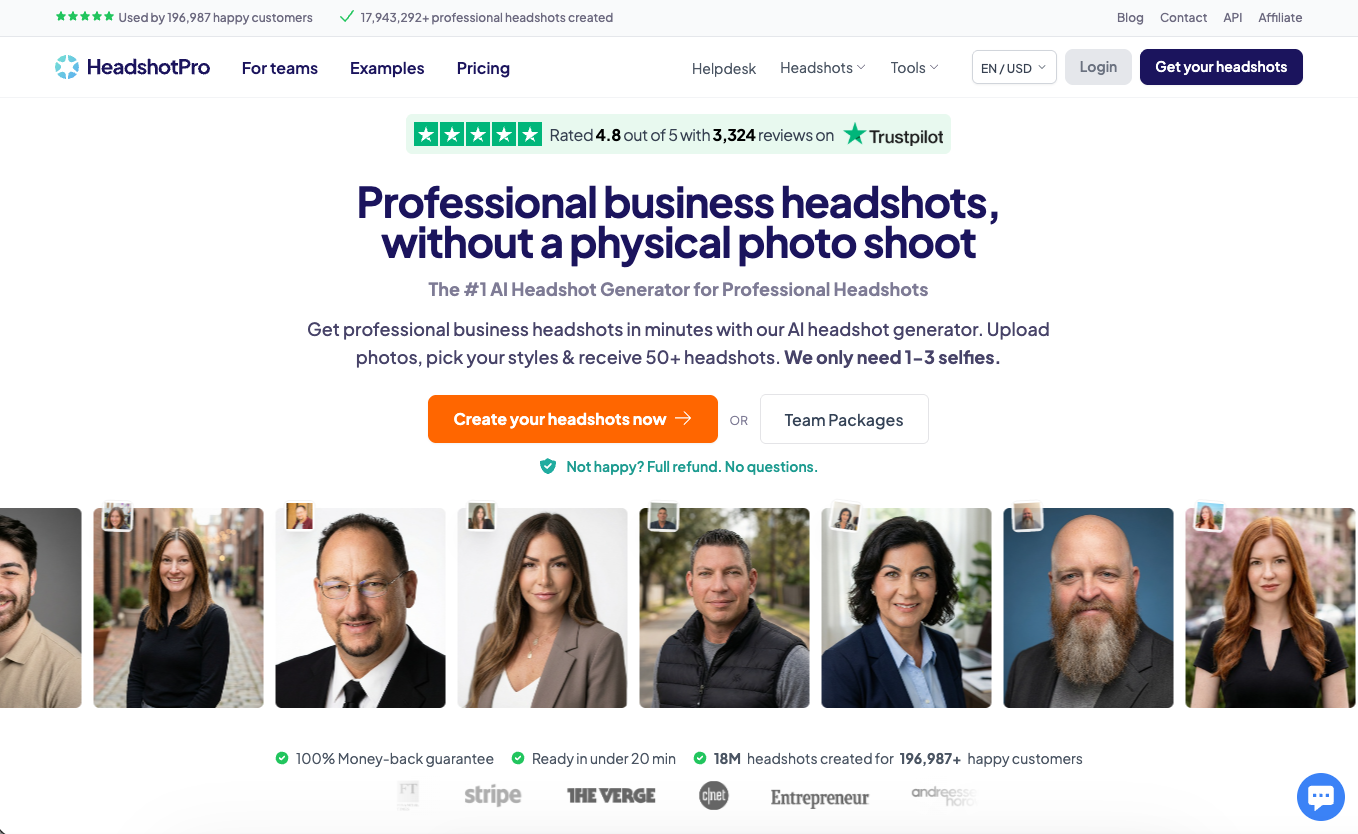 HeadshotProの画面